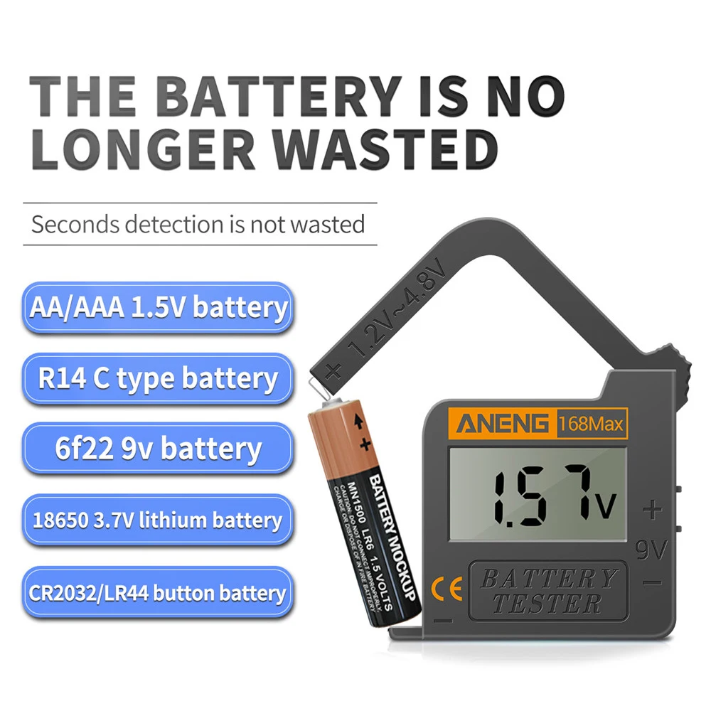 High Precision Digital Lithium Battery Capacity Tester Universal Test Checkered Load Analyzer Display Check AAA AA Button Cell
High Precision Digital Lithium Battery Capacity Tester Universal Test Checkered Load Analyzer Display Check AAA AA Button Cell