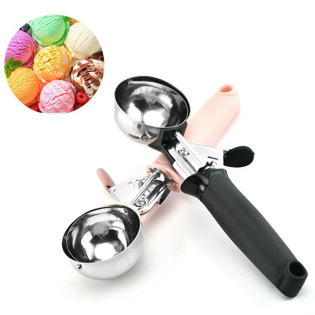 1pc Stainless Steel Ice Cream Ball Maker Ice Cream Spoon With Non-slip Handle Mash Potato Fruit Watermelon Scoop Kitchen Tool
1pc Stainless Steel Ice Cream Ball Maker Ice Cream Spoon With Non-slip Handle Mash Potato Fruit Watermelon Scoop Kitchen Tool