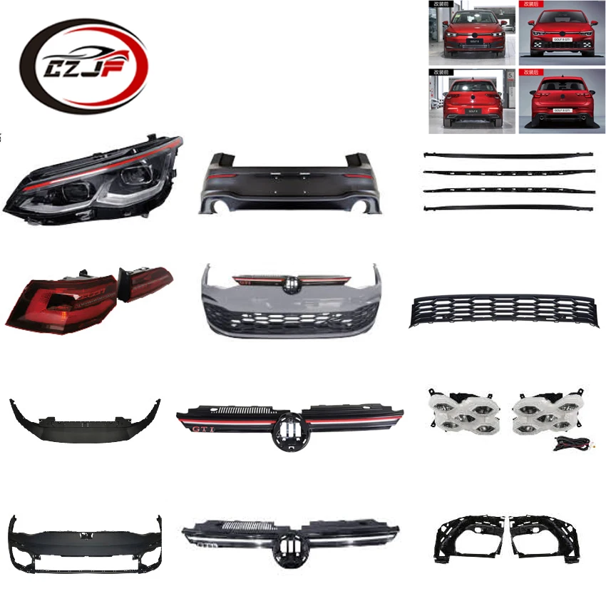 Автомобильная передняя фара CZJF для Volkswagen Golf 8 2020 Upgrade Gti Series