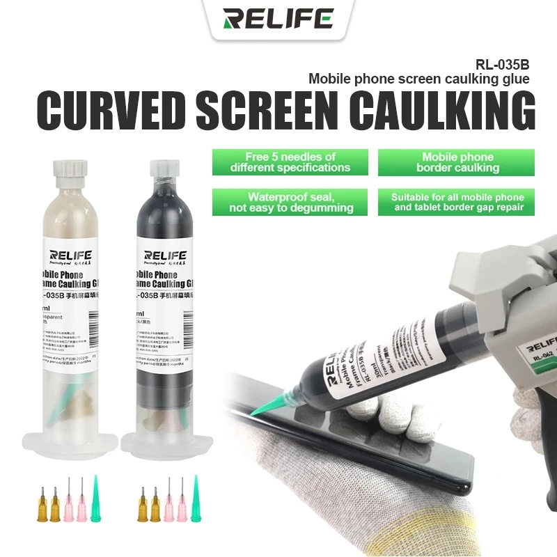 

RELIFE RL-035B Structural Adhesive Mobile Phone Screen Caulking Glue For Huawei/Xiaomi Middle Frame Rear Glass Repair Tools