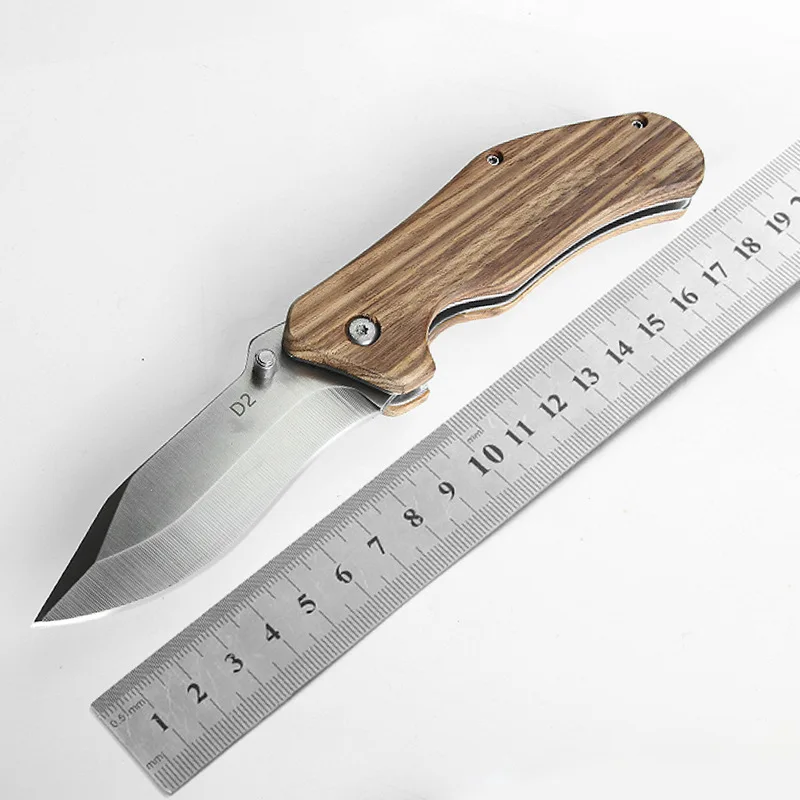 Outdoor D2 Steel Folding Knife Solid Wood Handle Portable Emergency Tool Tactical Knife Hunting Knife Pocket Knife edc knife
Outdoor D2 Steel Folding Knife Solid Wood Handle Portable Emergency Tool Tactical Knife Hunting Knife Pocket Knife edc knife