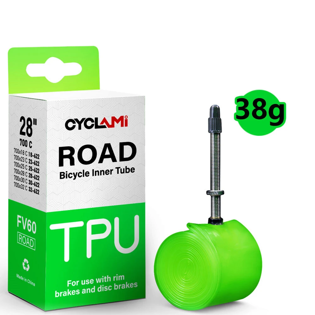 Road Bike Bicycle Ultra Light Inner Tube 700x18-32 FV 80mm 38g Presta-Valve Durable Green Tpu Inner Tube Bike Parts Bicicletas
Road Bike Bicycle Ultra Light Inner Tube 700x18-32 FV 80mm 38g Presta-Valve Durable Green Tpu Inner Tube Bike Parts Bicicletas