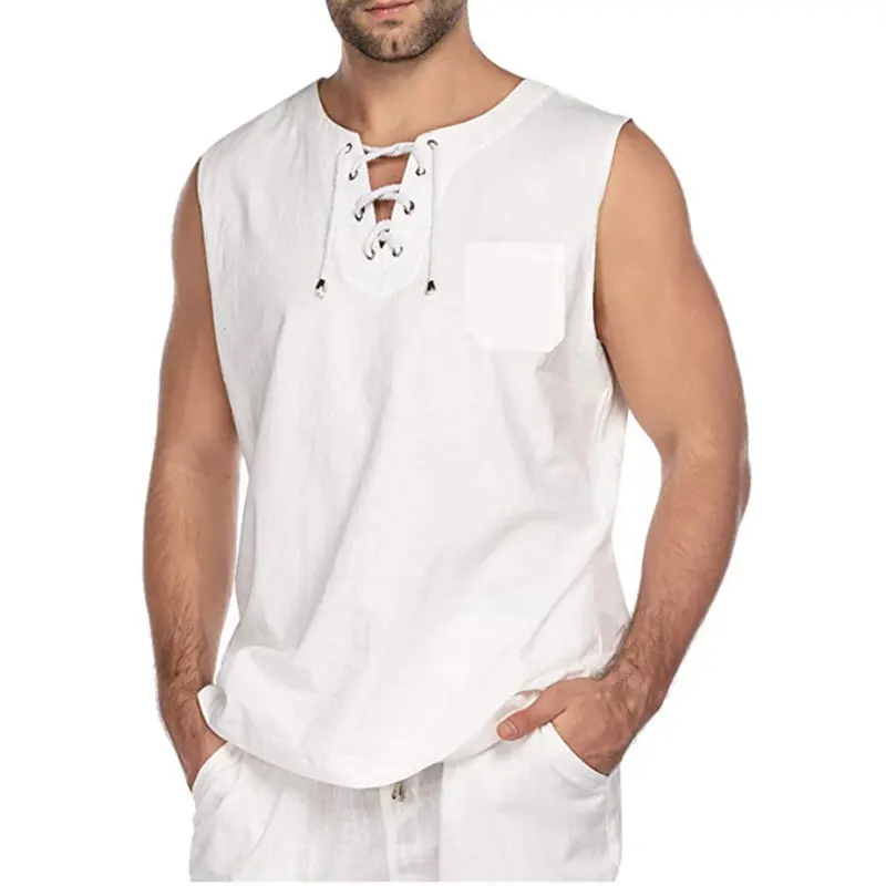 Men Medieval Costume Short Sleeve Cotton Retro T-Shirt Viking Pirate Renaissance Cosplay Rope Loose Solid Personality Top S-3Xl
Men Medieval Costume Short Sleeve Cotton Retro T-Shirt Viking Pirate Renaissance Cosplay Rope Loose Solid Personality Top S-3Xl