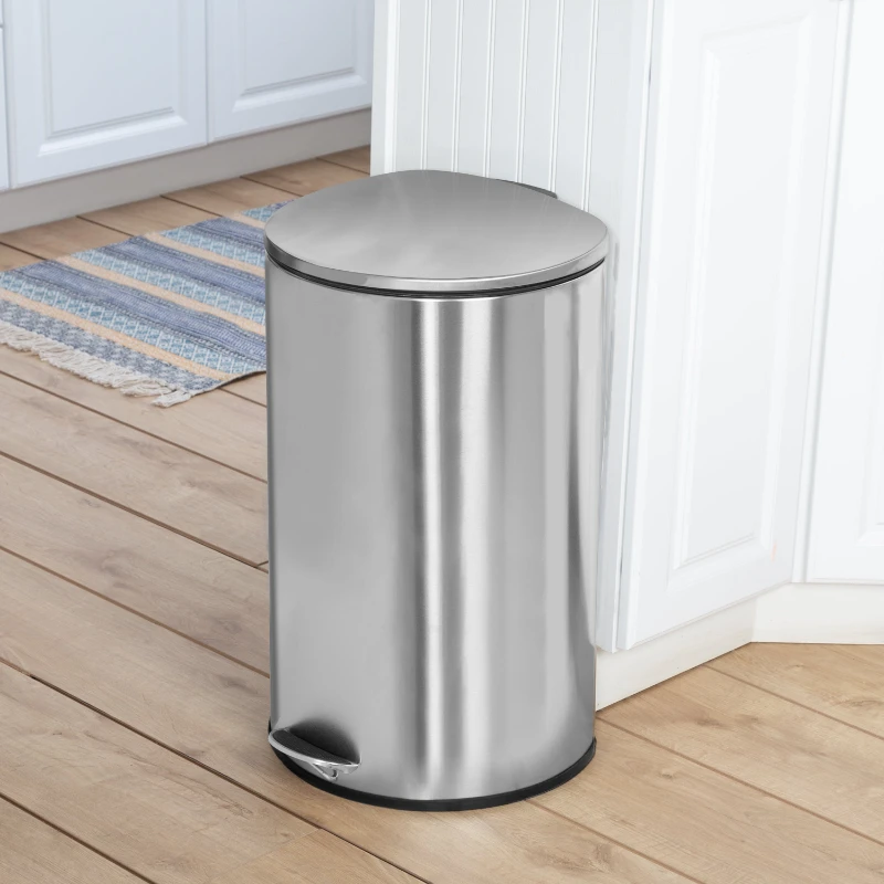 Can Do 10.5 Gallon Trash Can, Semi-Round Step On Kitchen Trash Can, Stainless Steel
Can Do 10.5 Gallon Trash Can, Semi-Round Step On Kitchen Trash Can, Stainless Steel