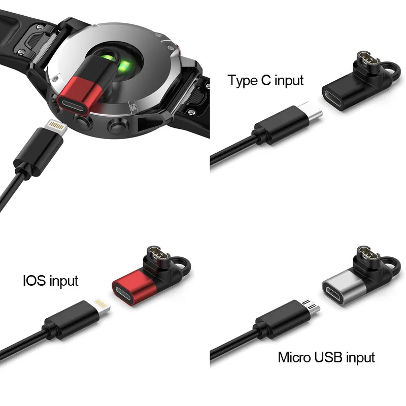 Адаптер зарядного преобразователя с разъемом типа C/Micro USB/Lightning «Мама» на 4 контакта для Garmin touch S40/S60/X10/S10 CAME Fenix 6/6X PRO Solar
Адаптер зарядного преобразователя с разъемом типа C/Micro USB/Lightning «Мама» на 4 контакта для Garmin touch S40/S60/X10/S10 CAME Fenix 6/6X PRO Solar