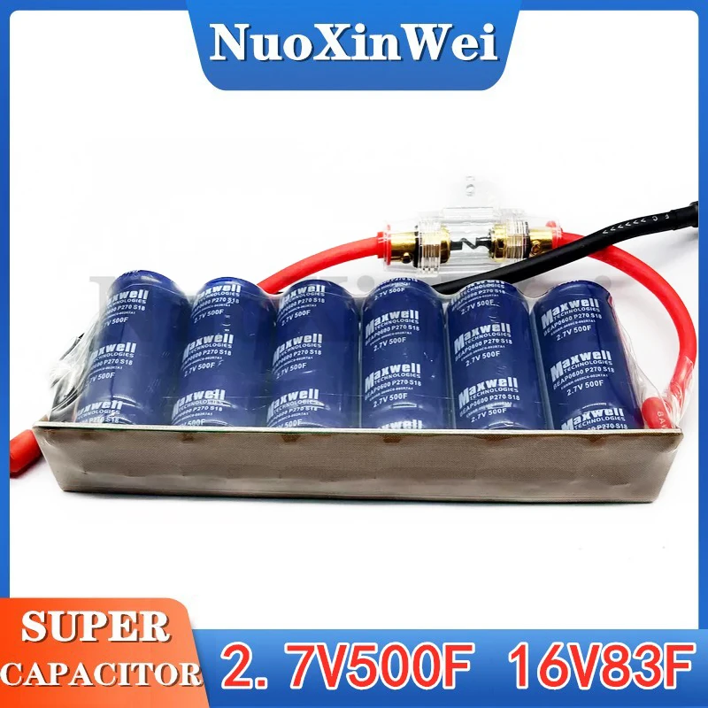 Maxwell's supercapacitor 2.7V500F Large Current Farah Capacitor Rectifier 16V83F Vehicle Battery Start-up Auxiliary
Maxwell's supercapacitor 2.7V500F Large Current Farah Capacitor Rectifier 16V83F Vehicle Battery Start-up Auxiliary