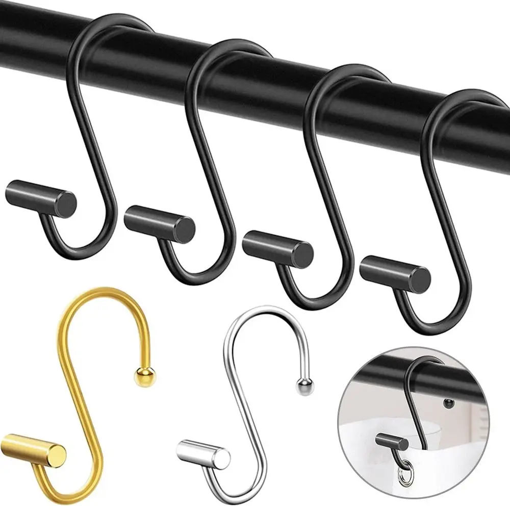 Wide Range Of Application Universal Hooks Smooth And Polished S Hook Solid Curtain Hooks for Bathroom
Wide Range Of Application Universal Hooks Smooth And Polished S Hook Solid Curtain Hooks for Bathroom