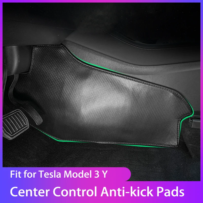 

Car Central Control Both Sides Anti-kick Pad Brake Pedal Protective Mat Interior Modified for Tesla Model 3 Y Auto Accessories