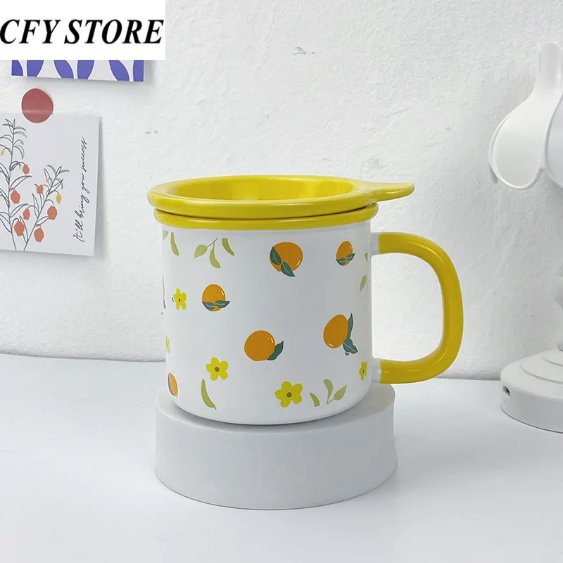 350ml Creative Fruit Ceramic Coffee Mug with Lid Personalized Family Office Coffee Cup Home Breakfast Milk Cup Beverage Utensil
350ml Creative Fruit Ceramic Coffee Mug with Lid Personalized Family Office Coffee Cup Home Breakfast Milk Cup Beverage Utensil