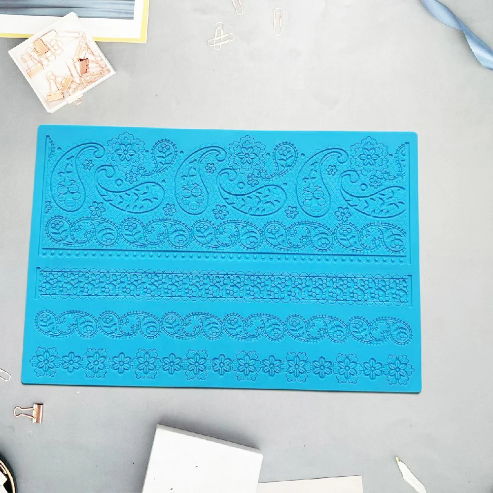 Silicone Mold Lace Mat Fondant Cake Decorating Tools Biscuits Cupcake Sugar Lace Wedding Cake Baking Mat
Silicone Mold Lace Mat Fondant Cake Decorating Tools Biscuits Cupcake Sugar Lace Wedding Cake Baking Mat