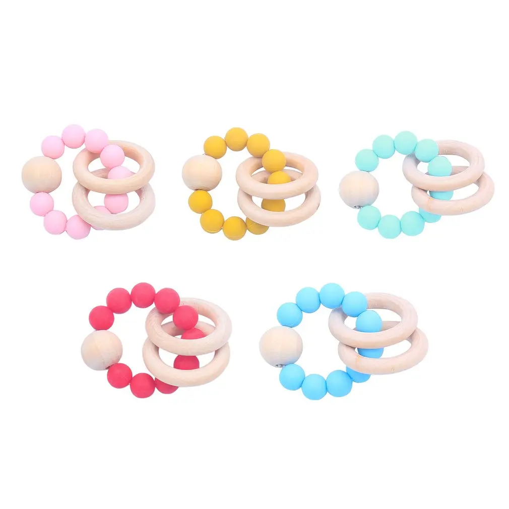 Infant Teether Silicone Teething Beads Bracelet Sensory Chewing Bracelet Food Grade Silicone Pandents DIY Dental Care Toy
Infant Teether Silicone Teething Beads Bracelet Sensory Chewing Bracelet Food Grade Silicone Pandents DIY Dental Care Toy