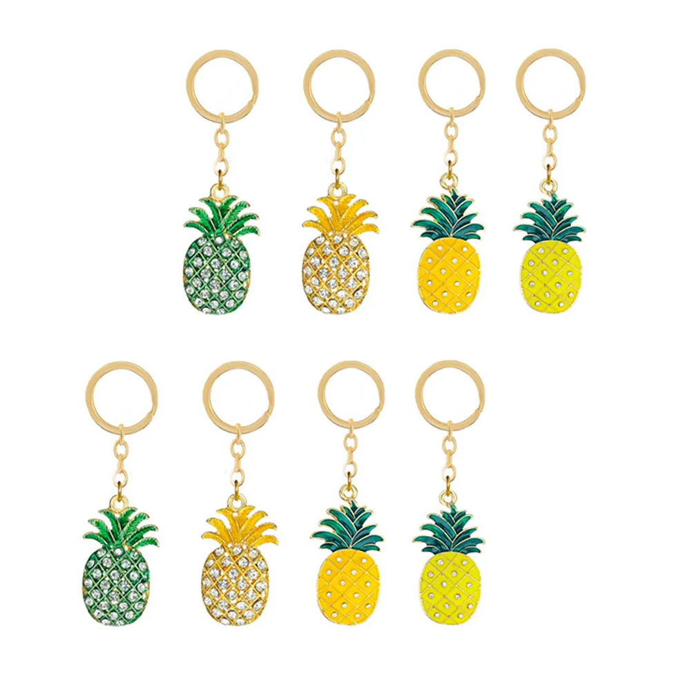 8 Pcs Pineapple Keychain Crystal Pendant Creative Chains Shiny Bag Plant Fashion Alloy Gift Ornament
8 Pcs Pineapple Keychain Crystal Pendant Creative Chains Shiny Bag Plant Fashion Alloy Gift Ornament
