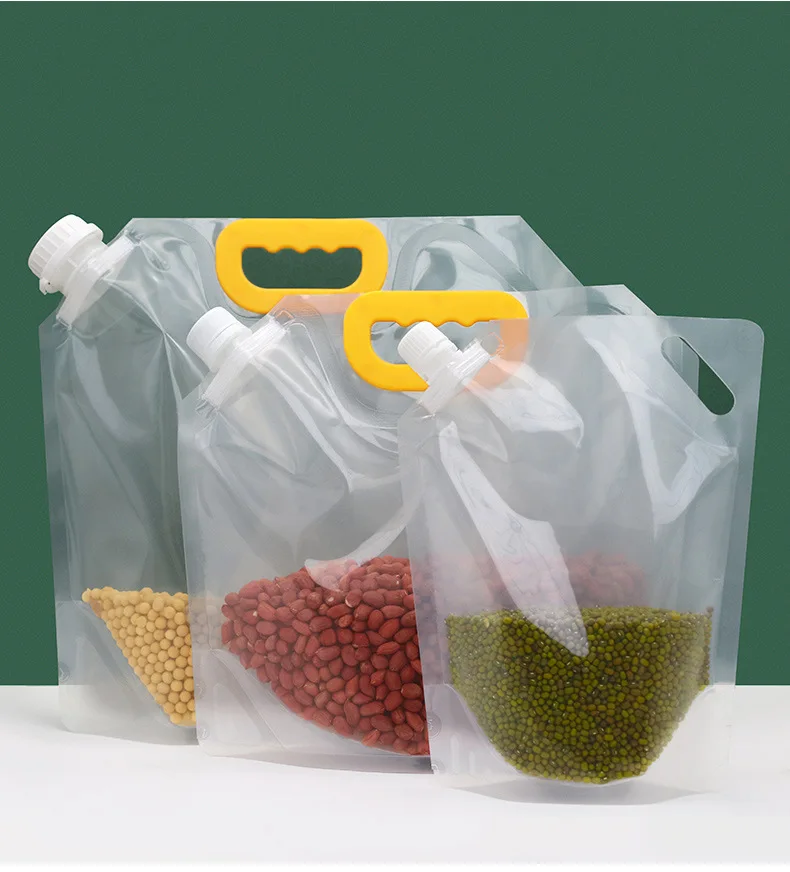

Пакет для упаковки риса, герметичный пакет для зерен, влагостойкий и устойчивый к насекомым прозрачный утолщенный портативный пакет для хранения пищевых продуктов
