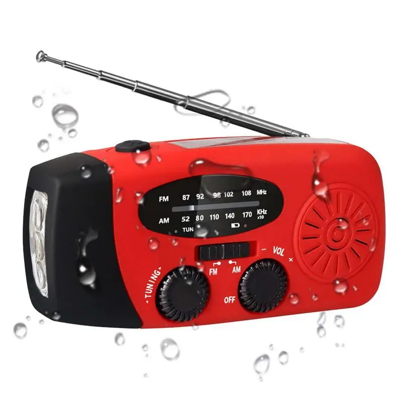 Hand Crank Flashlight Radio Camping Electric Lantern 3 Mode LED Lantern Rechargeable Multi-functional Solar Radio For Mountain
Hand Crank Flashlight Radio Camping Electric Lantern 3 Mode LED Lantern Rechargeable Multi-functional Solar Radio For Mountain
