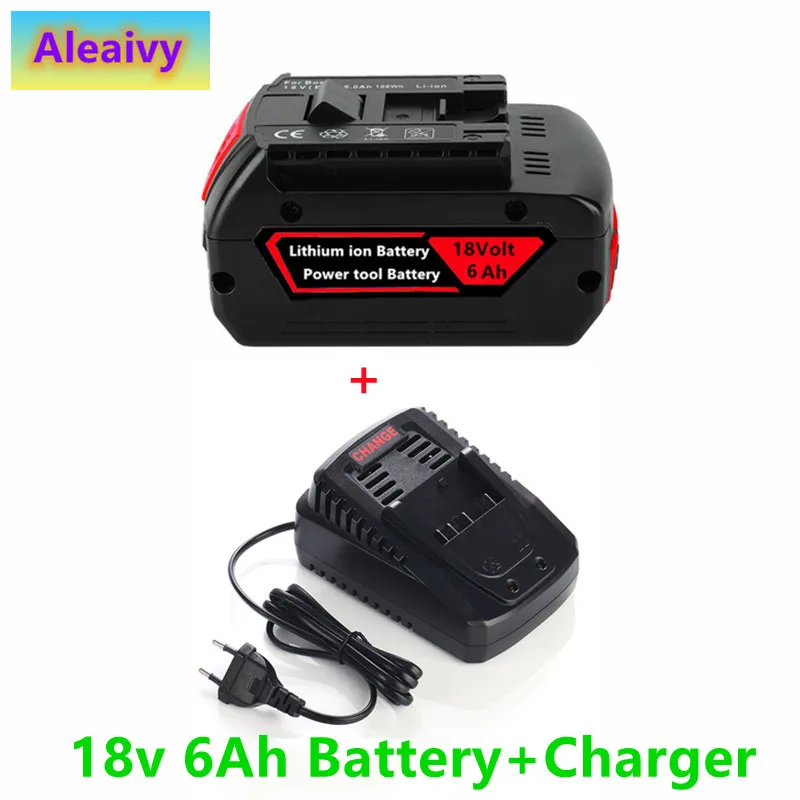 Литий-ионная аккумуляторная батарея для Bosch, 6000 мАч, 18 в, Ач, 2 шт. 
Литий-ионная аккумуляторная батарея для Bosch, 6000 мАч, 18 в, Ач, 2 шт.