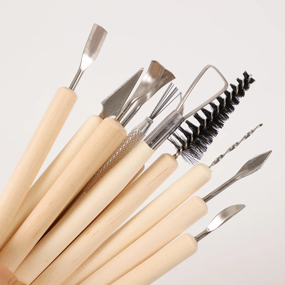 Набор для скульптурирования глины 11 шт./компл., скульптурная лепка, восковая резьба, керамические инструменты, полимерные Формирователи, моделирование, резные ручные инструменты
Набор для скульптурирования глины 11 шт./компл., скульптурная лепка, восковая резьба, керамические инструменты, полимерные Формирователи, моделирование, резные ручные инструменты