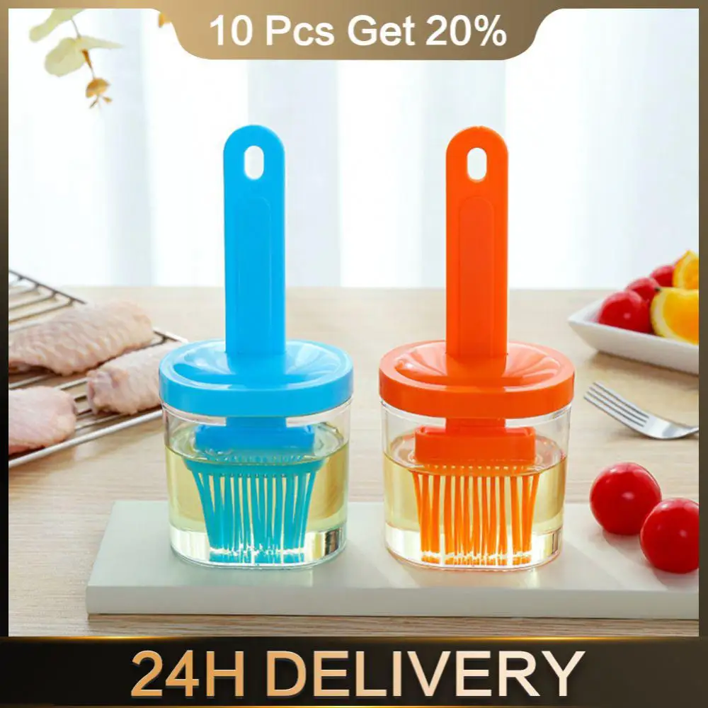 Oil Brush With Cover All-in-one Portable Pincel De Silicone Cozinha Kitchen Tool Gadgets Barbecue Brush High Temperature Fashion 
Oil Brush With Cover All-in-one Portable Pincel De Silicone Cozinha Kitchen Tool Gadgets Barbecue Brush High Temperature Fashion