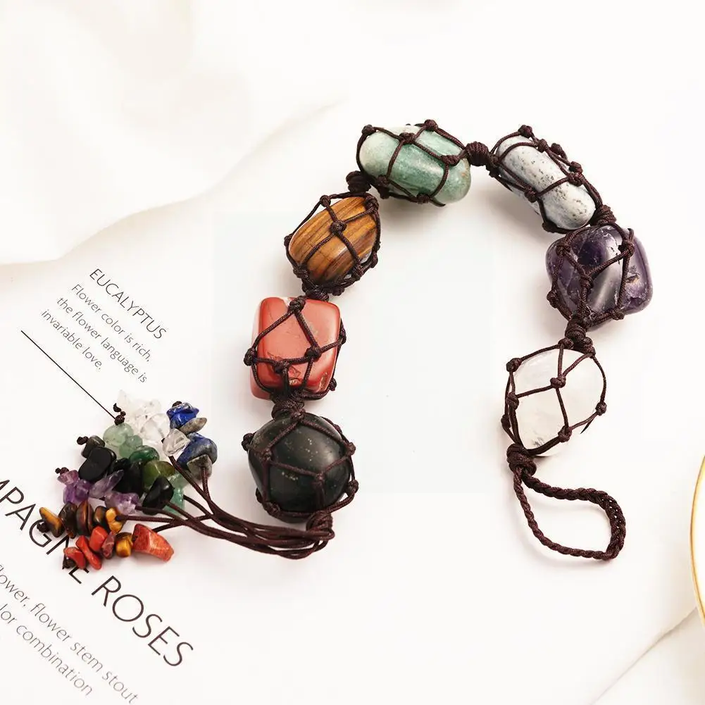 Natural Stone Car Hanging Decoration Amulet Healing Ball Chakra Merkaba Hexagon Round Prism Weaving Chips Decor 7 Home H6c9
Natural Stone Car Hanging Decoration Amulet Healing Ball Chakra Merkaba Hexagon Round Prism Weaving Chips Decor 7 Home H6c9