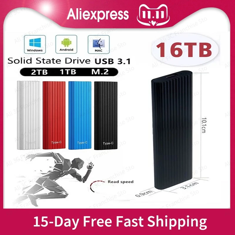 500g/2/4/8/12/16/30/60T High Speed SSD External Hard Drive ssd 16TB 12TB 14TB TYPE-C Mobile External Solid State Drives
500g/2/4/8/12/16/30/60T High Speed SSD External Hard Drive ssd 16TB 12TB 14TB TYPE-C Mobile External Solid State Drives
