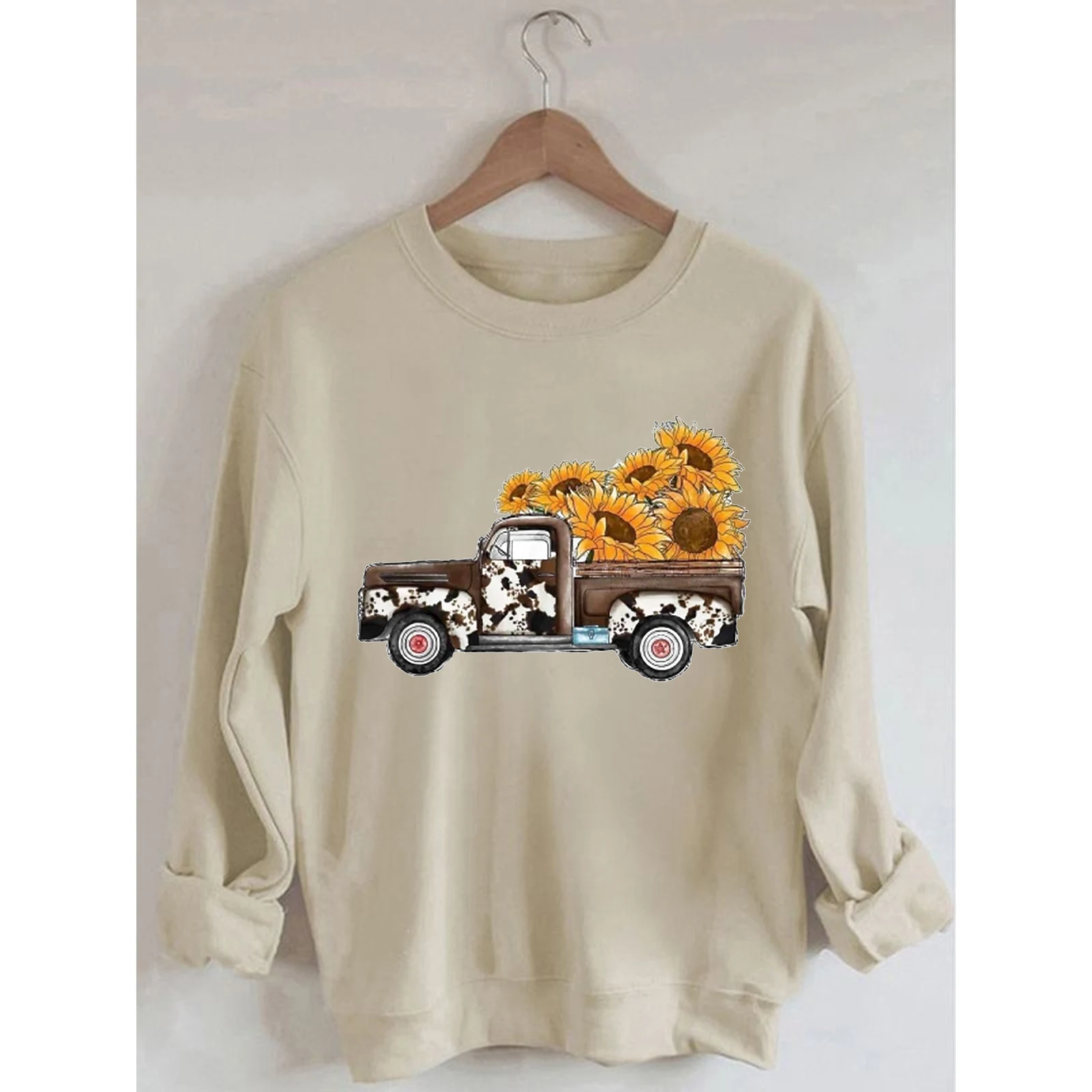 Rheaclot, Женский хлопковый свитшот с длинными рукавами 
Rheaclot, Женский хлопковый свитшот с длинными рукавами