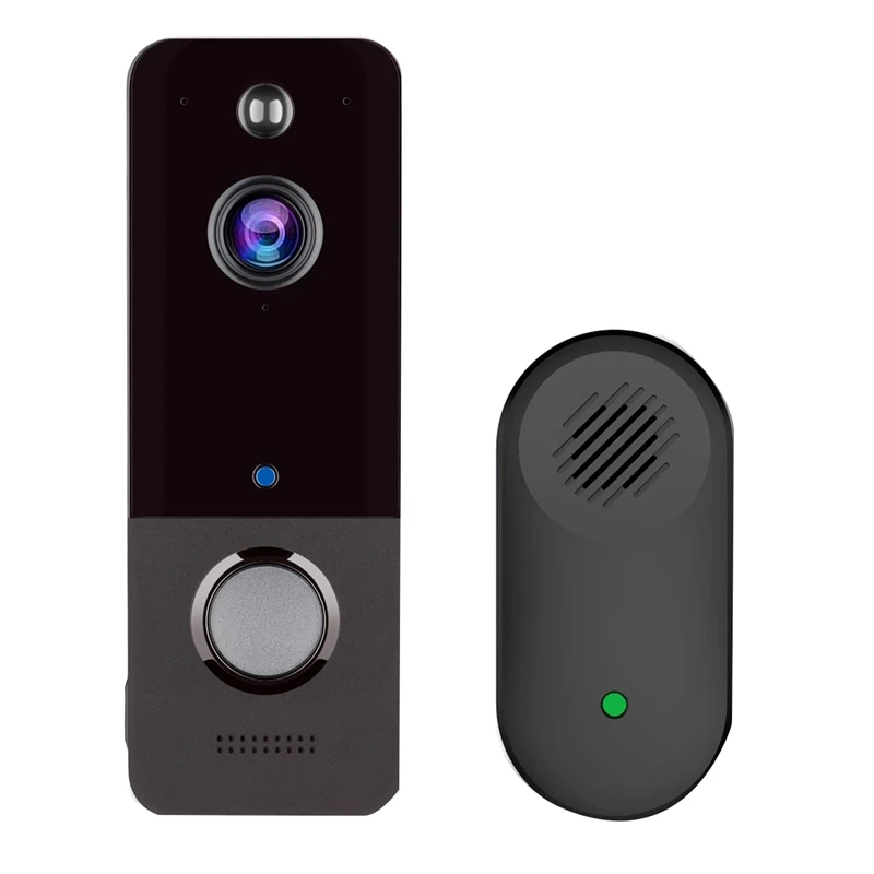 Wireless Video Doorbell Wifi Camera With Chime,Cloud Storage,Human Motion Detection, Real Time,2-Way Audio, Night Vision
Wireless Video Doorbell Wifi Camera With Chime,Cloud Storage,Human Motion Detection, Real Time,2-Way Audio, Night Vision
