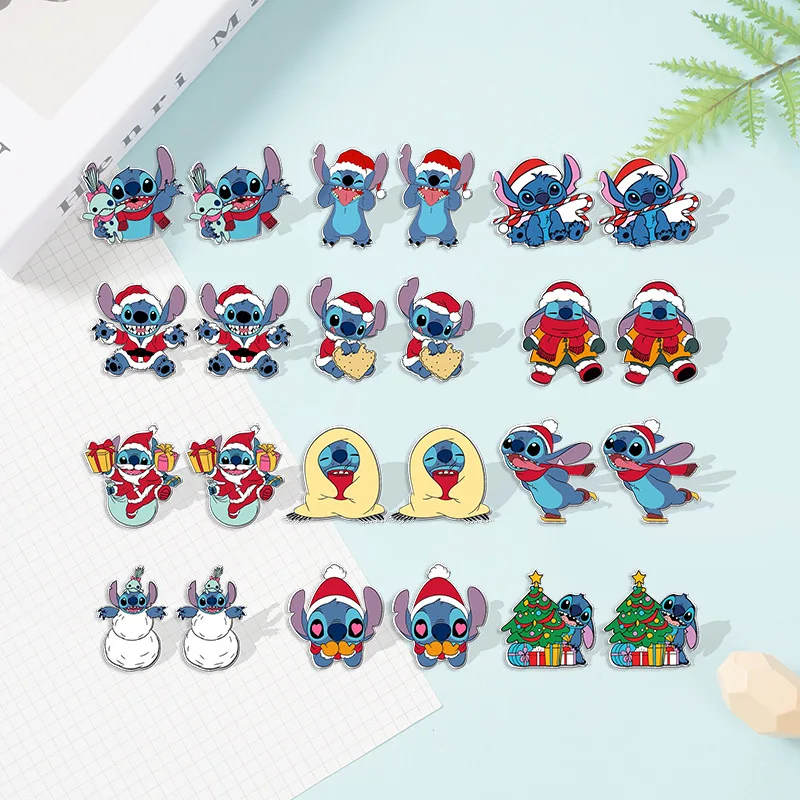 Новые рождественские украшения, серьги-гвоздики в виде Лило, ститча, милые акриловые серьги из искусственной смолы, подарки ручной работы для косплея девушки
Новые рождественские украшения, серьги-гвоздики в виде Лило, ститча, милые акриловые серьги из искусственной смолы, подарки ручной работы для косплея девушки