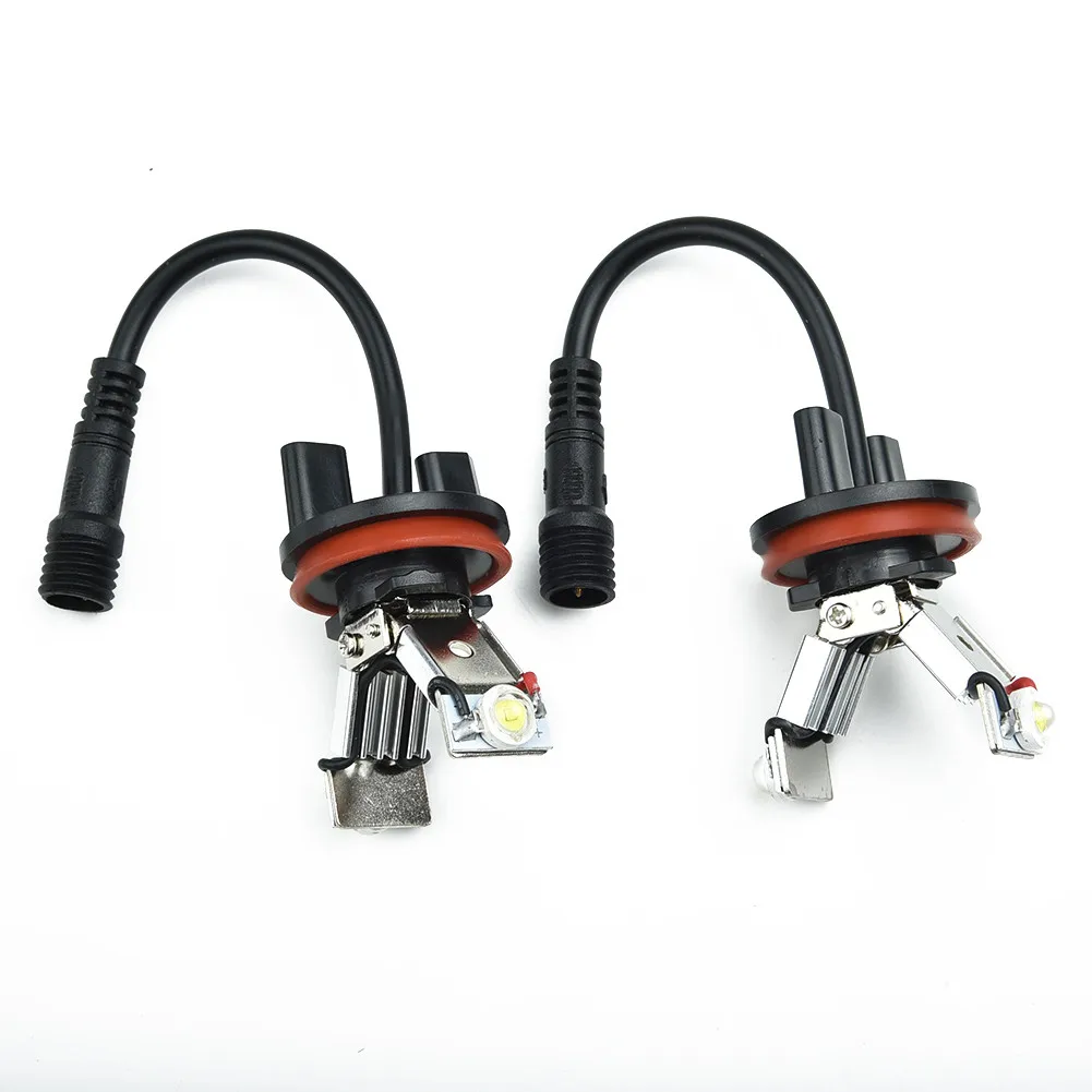 

2pcs H8 Angel Eyes Light 6000K 12-24V 40W For BMW E60 E61 E71 E70 LCI E90 E91 X6 Z4 E92 X1 Car Decorative Lamp Bulb