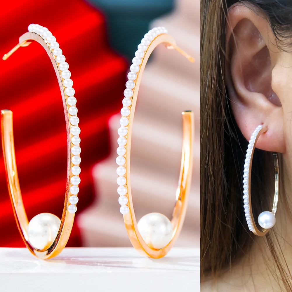 GODKI Gorgeous Shiny Full Pearls Big Earrings for Women Girl Bridal Wedding Fashion Birthday Anniversary Gift High Quality
GODKI Gorgeous Shiny Full Pearls Big Earrings for Women Girl Bridal Wedding Fashion Birthday Anniversary Gift High Quality