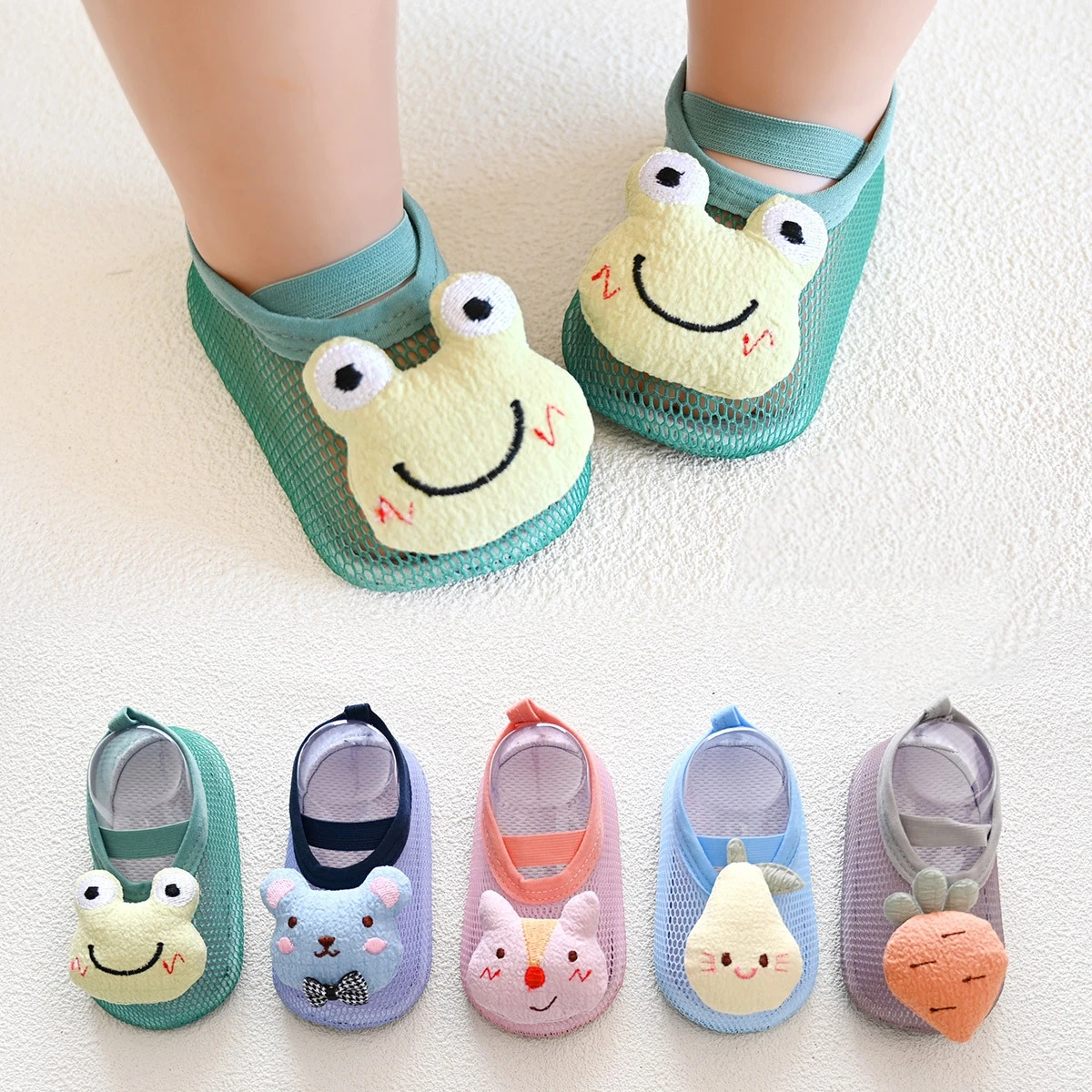 Baby Socks Shoes Summer Infant Toddler Breathable Mesh Non-slip Floor Socks Shoes Cartoon Doll Children First Walker Baby Socks
Baby Socks Shoes Summer Infant Toddler Breathable Mesh Non-slip Floor Socks Shoes Cartoon Doll Children First Walker Baby Socks