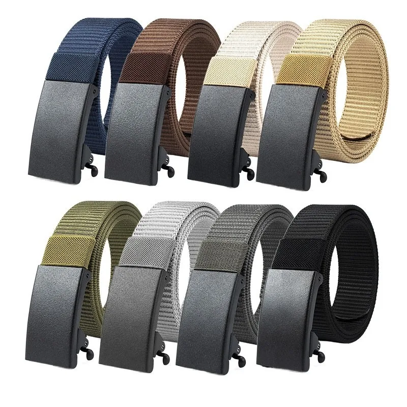 Металлический нейлоновый ремень с автоматической пряжкой мужской повседневный деловой ремень для брюк 
Металлический нейлоновый ремень с автоматической пряжкой мужской повседневный деловой ремень для брюк