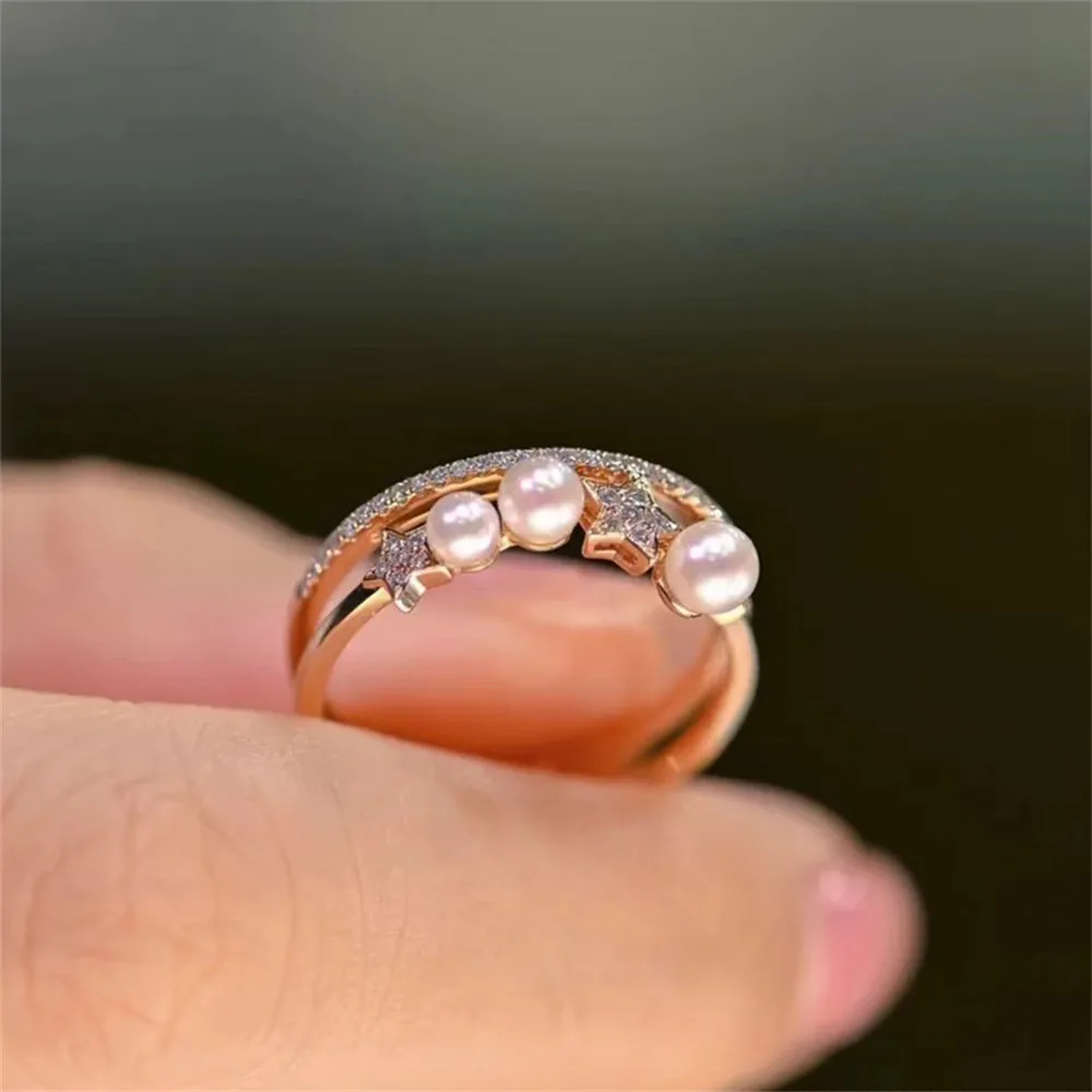 S925 sterling silver wrapped real gold half hole bead holder ring handmade diy sticky crystal pearl inlay empty holder open ring
S925 sterling silver wrapped real gold half hole bead holder ring handmade diy sticky crystal pearl inlay empty holder open ring