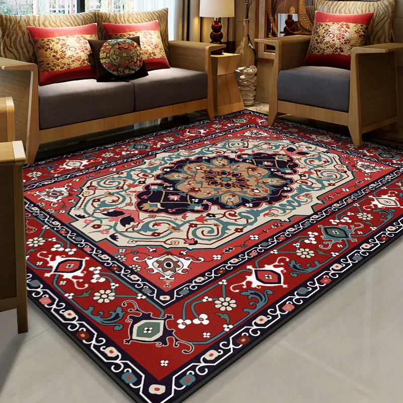 Persian Ethnic Print Carpet Crystal Velvet Thickened Non-Slip Floor Mat Living Room Bedroom Washable Rug Home Decor Anti Slip Ru
Persian Ethnic Print Carpet Crystal Velvet Thickened Non-Slip Floor Mat Living Room Bedroom Washable Rug Home Decor Anti Slip Ru