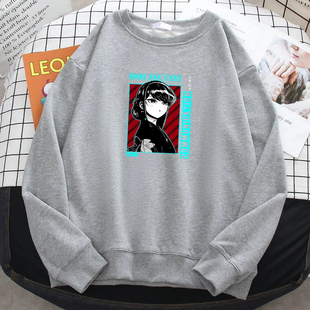Komi San Can'T Communication Women Pullover Creativity Sweatshirts Kpop Quality Pullovers Simple Shoulder Drop Female Sportswear
Komi San Can'T Communication Women Pullover Creativity Sweatshirts Kpop Quality Pullovers Simple Shoulder Drop Female Sportswear
