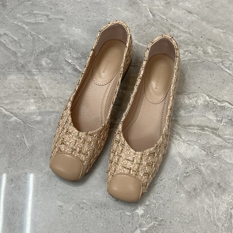 Women Square Breathable Casual Work Shoes Soft Mid Heels Comfortable Mother Shoes Walking Shoe Daily Loafers Zapas Women‘s Flats
Women Square Breathable Casual Work Shoes Soft Mid Heels Comfortable Mother Shoes Walking Shoe Daily Loafers Zapas Women‘s Flats