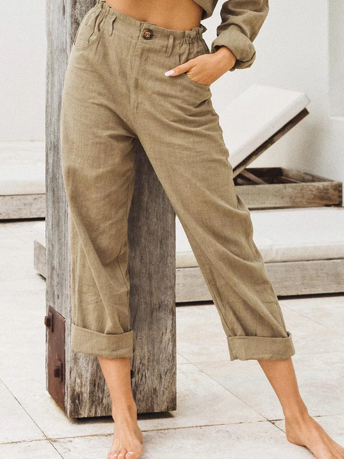 Drees New Women's Cotton Linen Loose Pants Women's Summer Sweatshirt Casual Solid Color high waist Pants trousers Plus Size M-5X
Drees New Women's Cotton Linen Loose Pants Women's Summer Sweatshirt Casual Solid Color high waist Pants trousers Plus Size M-5X
