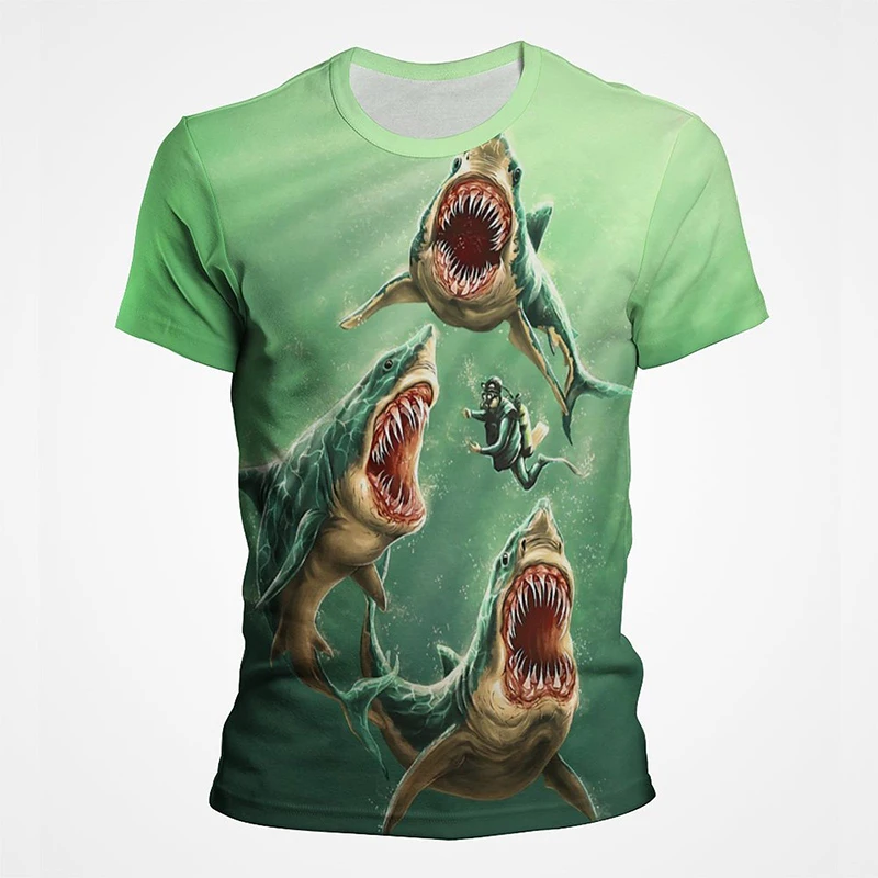 Fierce Whale Shark Animel 3D Printed T Shirts Men Kids Summer Clothing Round Collar Short Sleeve T-shirt Top Oversized Tshirt
Fierce Whale Shark Animel 3D Printed T Shirts Men Kids Summer Clothing Round Collar Short Sleeve T-shirt Top Oversized Tshirt