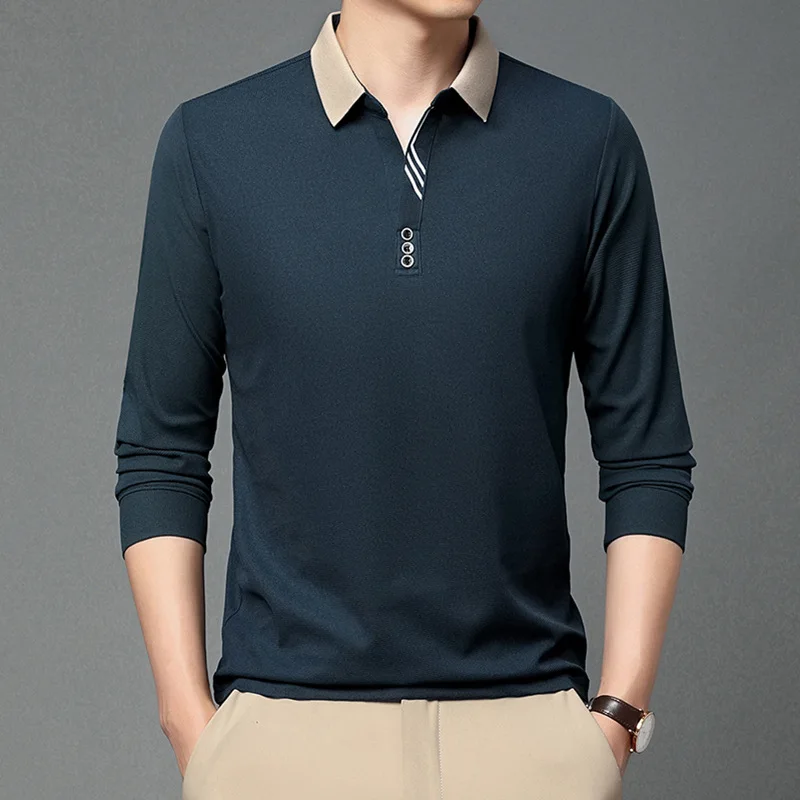 Men's 2023 Autumn New Long Sleeve Polo T-shirt Men's Waffle Youth Luxury Fashion Casual Men's Polo Top Bottom
Men's 2023 Autumn New Long Sleeve Polo T-shirt Men's Waffle Youth Luxury Fashion Casual Men's Polo Top Bottom