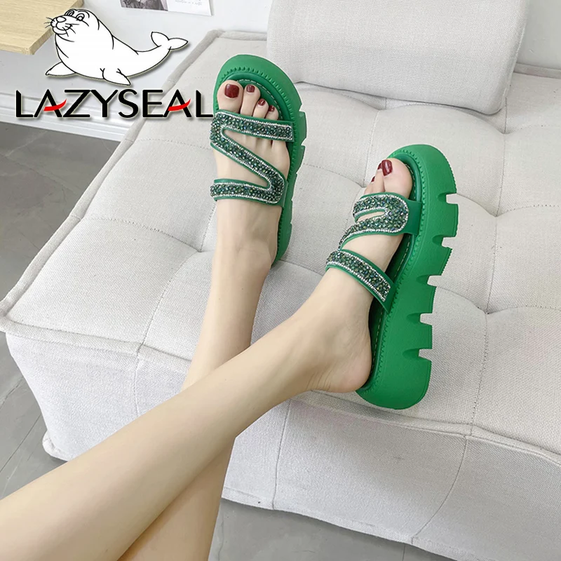 LazySeal Platform Slides Luxury Sequins Designer Shoes Wedge Heel Slip On Shoes For Women Green Sandal Women's Summer Flip-flops
LazySeal Platform Slides Luxury Sequins Designer Shoes Wedge Heel Slip On Shoes For Women Green Sandal Women's Summer Flip-flops