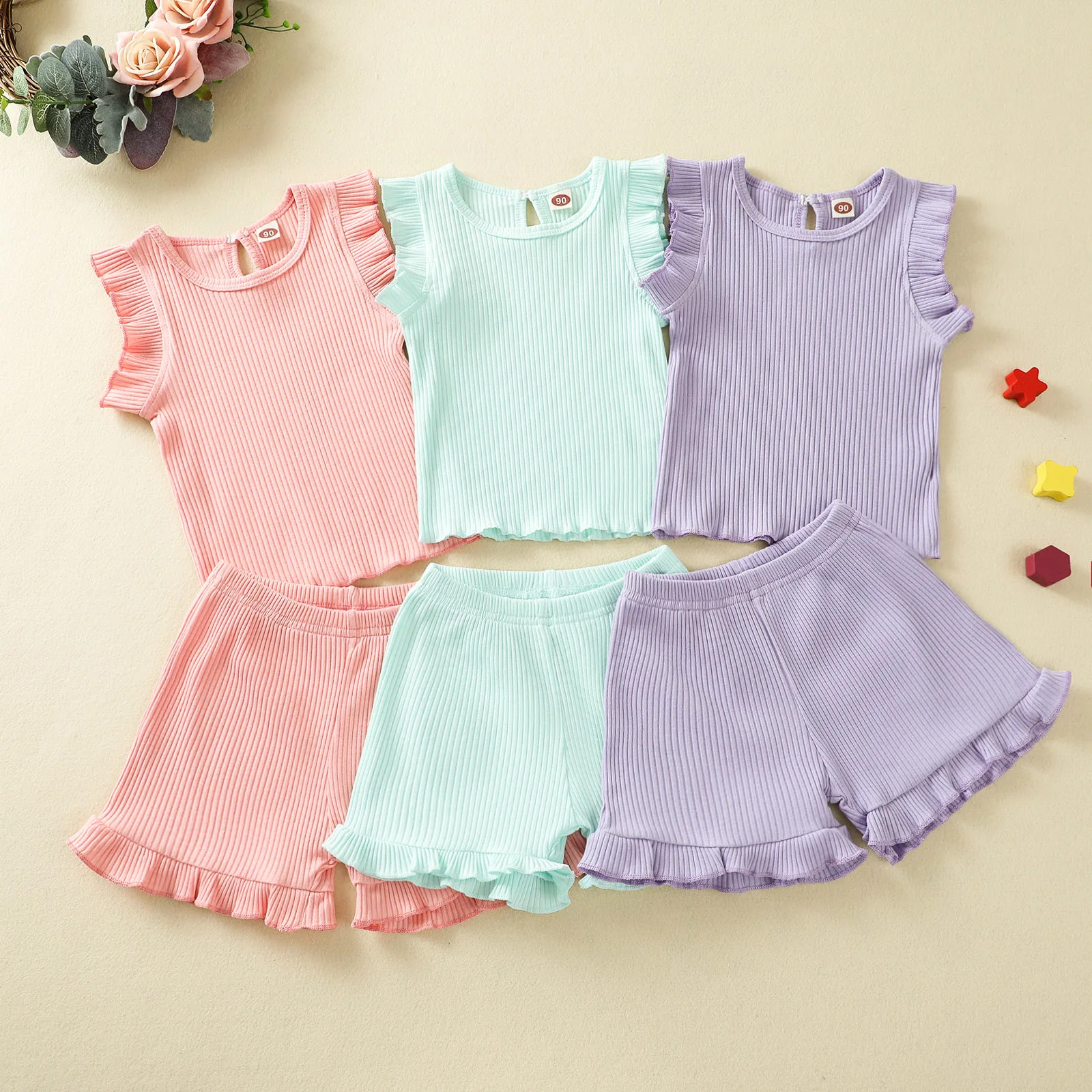 Cotton Baby's Girls Sets 2pcs Clothing Set Casual Solid Sleeveless Tops+ Short Pants Kids Fashion Summer Clothes Suit 0-6 Age
Cotton Baby's Girls Sets 2pcs Clothing Set Casual Solid Sleeveless Tops+ Short Pants Kids Fashion Summer Clothes Suit 0-6 Age