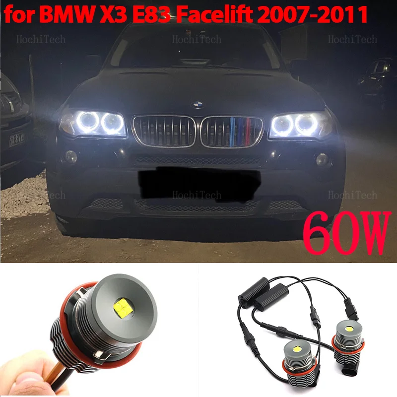Кольцевая лампа Angel Eyes с галогенным светом, 6000 К, белая для BMW E83 X3 facelift 2007 2008 2009 2010 2011, Стайлинг автомобиля
Кольцевая лампа Angel Eyes с галогенным светом, 6000 К, белая для BMW E83 X3 facelift 2007 2008 2009 2010 2011, Стайлинг автомобиля