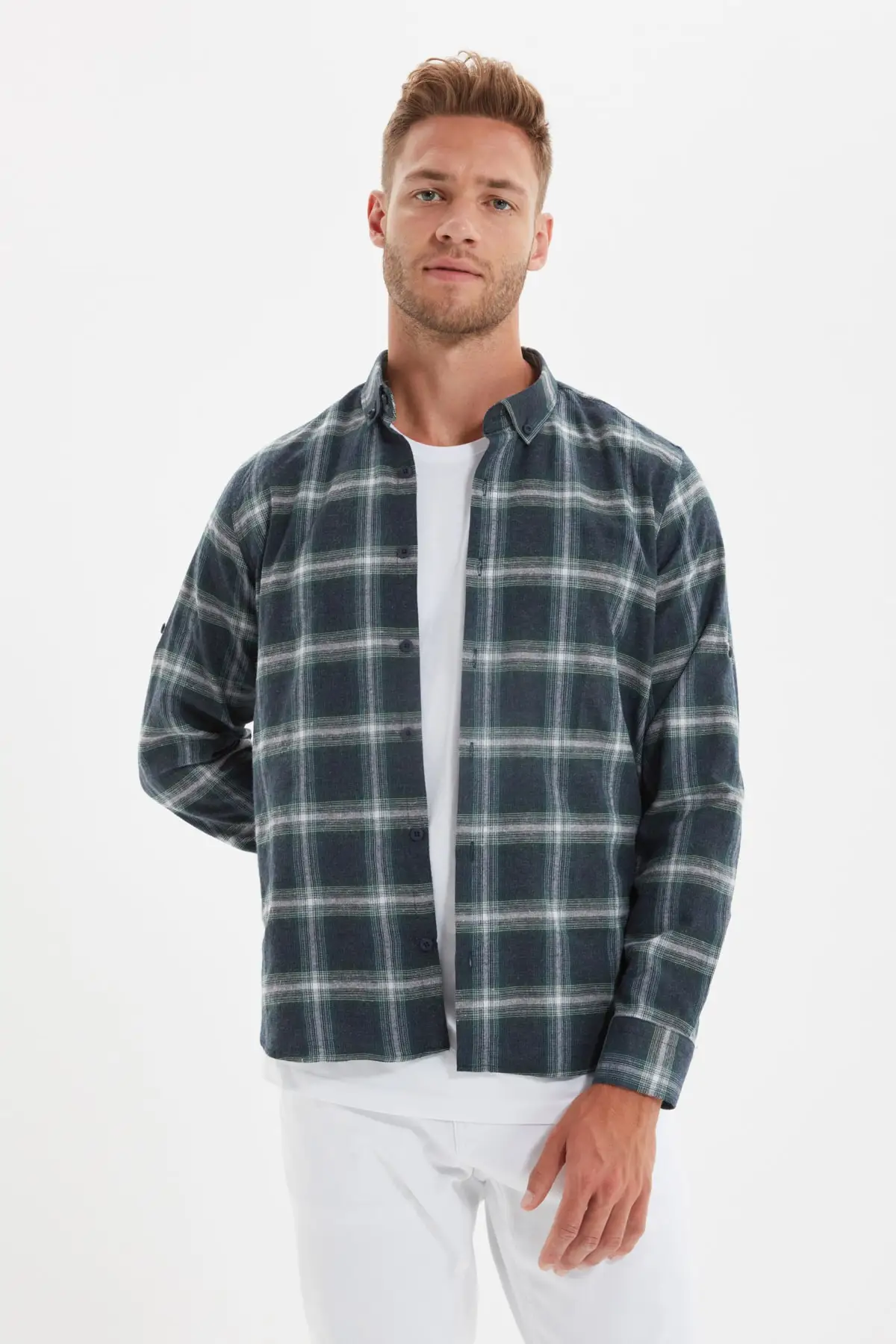 Trendyol Male Slim Fit Button Collar Long Sleeve Lumberjack Plaid Epaulets Shirt TMNAW22GO0357
Trendyol Male Slim Fit Button Collar Long Sleeve Lumberjack Plaid Epaulets Shirt TMNAW22GO0357