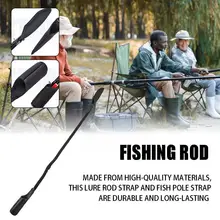 1pcs Fishing Rod Tie Tip Cover Sleeves Pole Tie Strap Fastener Protect Fishing Cover Strap Accessories Fishing Rod Case Tip