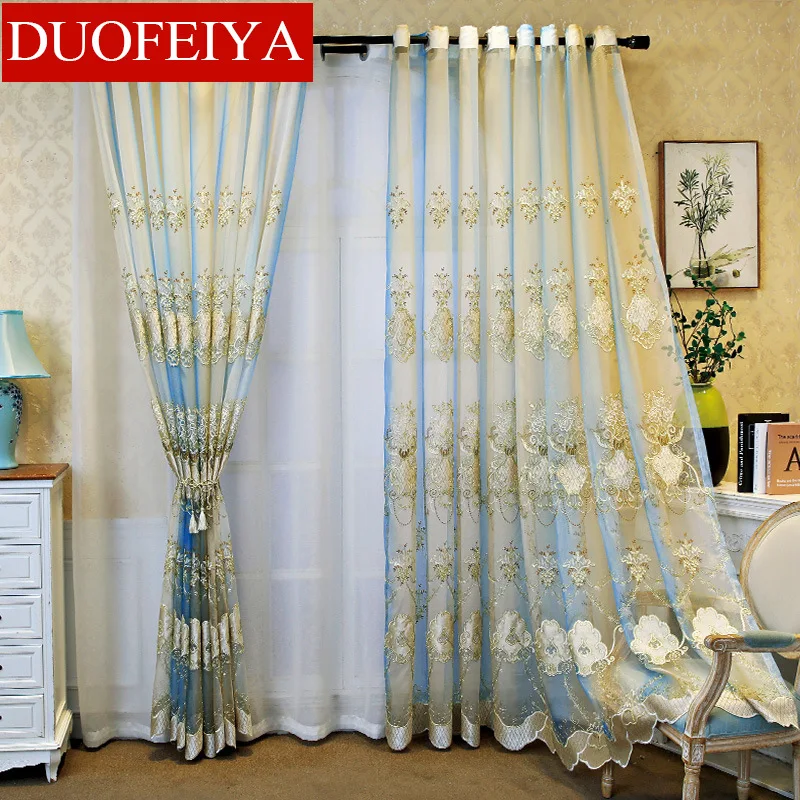 Customized Modern European Embroidery Curtains for Living Room High Shading Window Curtains
Customized Modern European Embroidery Curtains for Living Room High Shading Window Curtains