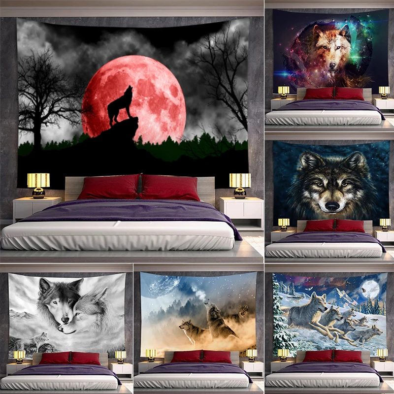 Animal Tapestrylarge Psychedelic Moon Wolf Wall Hanging Tropical Plant Tiger Tapestries Wall Cloth Carpet Home Decor
Animal Tapestrylarge Psychedelic Moon Wolf Wall Hanging Tropical Plant Tiger Tapestries Wall Cloth Carpet Home Decor