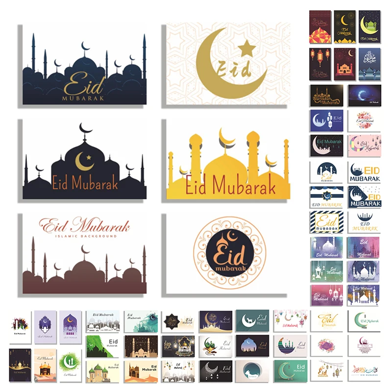 Новинка 2022, 6 шт., пригласительные открытки Eid Mubarak, церковная, Исламская, мусульманская, al-Fitr, поздравительная открытка, Eid Decor
Новинка 2022, 6 шт., пригласительные открытки Eid Mubarak, церковная, Исламская, мусульманская, al-Fitr, поздравительная открытка, Eid Decor