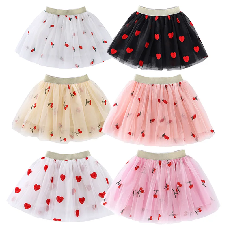 2-13Y Fashion Cute Mesh Tutu Girl Princess Skirt Summer Chlidren Embroidery Flower Skirts Kids Cherry Faldas Dance Party Clothes
2-13Y Fashion Cute Mesh Tutu Girl Princess Skirt Summer Chlidren Embroidery Flower Skirts Kids Cherry Faldas Dance Party Clothes