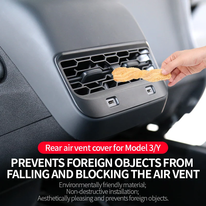 NITOYO Rear Air Outlet Trim Protective Vent Cover for 2017-2023 Tesla Model 3/Y ABS Air Conditioner Outlet Filter Cover
NITOYO Rear Air Outlet Trim Protective Vent Cover for 2017-2023 Tesla Model 3/Y ABS Air Conditioner Outlet Filter Cover