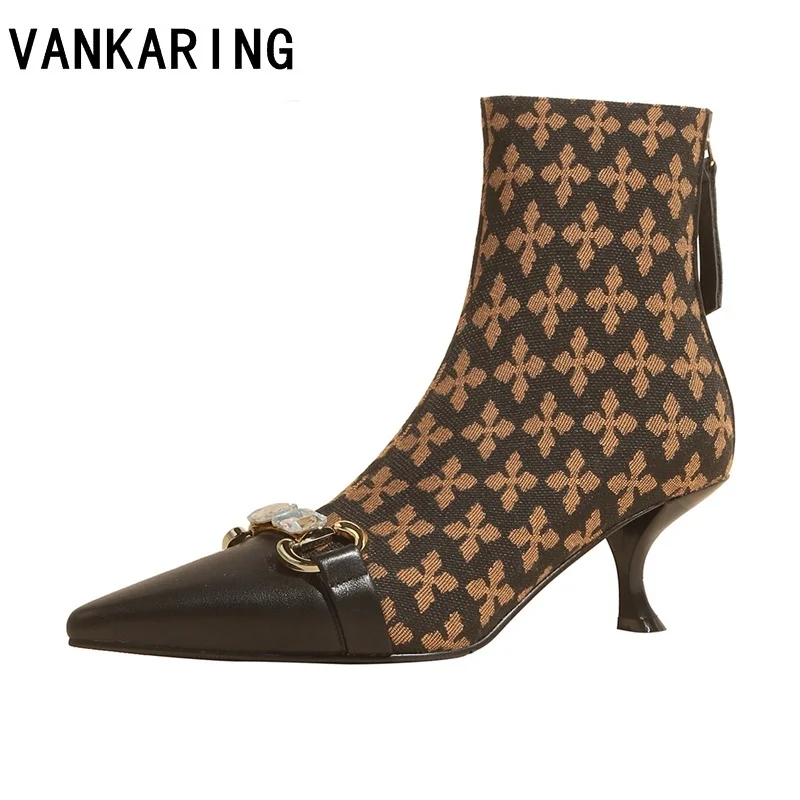 fashion cow leather+calico women party shoes spike heels zip high heel ankle boots for women shoes sexy pumps autumn winter boot
fashion cow leather+calico women party shoes spike heels zip high heel ankle boots for women shoes sexy pumps autumn winter boot