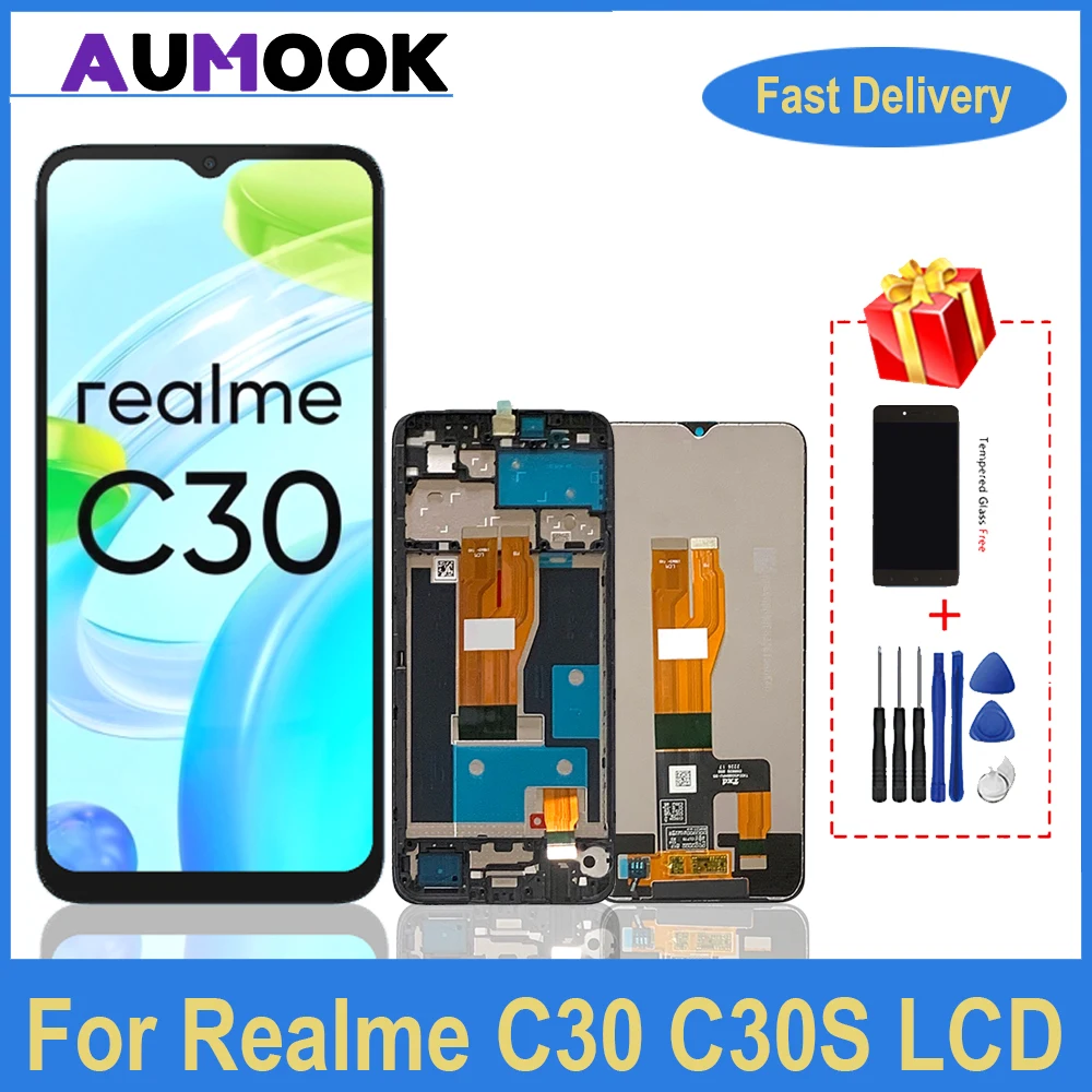 6.5"Original For Oppo Realme C30 LCD RMX3581 Display Screen Touch Panel Digitizer Frame Replacement Assembly Parts
6.5"Original For Oppo Realme C30 LCD RMX3581 Display Screen Touch Panel Digitizer Frame Replacement Assembly Parts