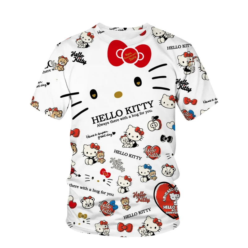Hello Kitty T-Shirt Women's Summer Cartoon Top Short Sleeve T-Shirt Fashion Unisex White T-Shirt Women's T-Shirt Women's T-Shirt
Hello Kitty T-Shirt Women's Summer Cartoon Top Short Sleeve T-Shirt Fashion Unisex White T-Shirt Women's T-Shirt Women's T-Shirt